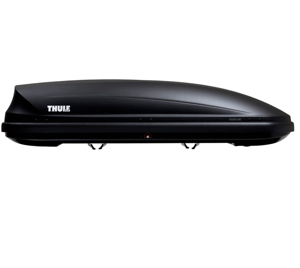 Купить автобокс на крышу недорого. Thule Pacific 780. Автобокс Thule Pacific 780. Бокс Thule Pacific 780, 196х78х45 см, антрацит, Dual Side, Aeroskin, 420 л. Бокс Thule Pacific 780, черный, 420 л..