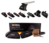  Багажник Taurus на крышу Toyota RAV 4, 5-Door SUV 2016-2018 г., рейлинги с просветом в компании RackWorld