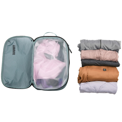  Сумка с разделителем для чистых и грязных вещей Thule Clean/Dirty Packing Cube, серая, 3205118 компании RackWorld