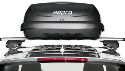 картинка Автомобильный бокс Hapro Traxer 8.6  черный матовый компании RackWorld