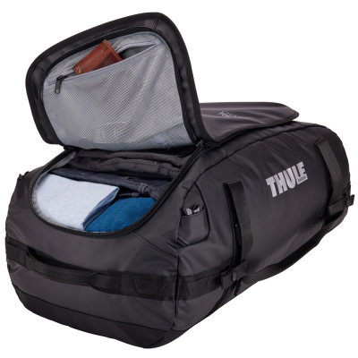  Спортивная сумка Thule Chasm Duffel Black, 70 л, черная, 3204993 компании RackWorld