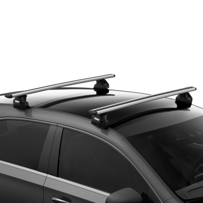  Багажник Thule WingBar Evo на крышу Porsche Taycan, 4-dr Sedan, с 2020 г., штатные места в компании RackWorld