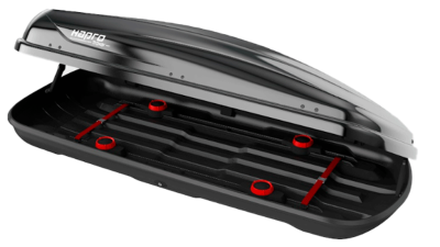  Автомобильный бокс Hapro Traxer 8.6  черный матовый компании RACK WORLD